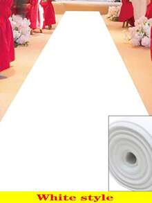 1pc Disposable Aisle Carpet 78.74in/196.85in/393.7in, Navy Blue, Light Blue, Red, Black And White Aisle Carpet, Floor Mat, Event Party, Wedding Opening Ceremony, Celebration Aisle Carpet, Welcome Mat For Stage Full Coverage, Outdoor Commercial Carpet, Fashion Show Runway Carpet - Non-Slip Runway Carpet, Event/Wedding/Photography Use - Multicolor - View 7
