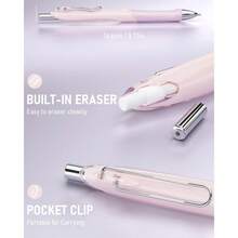 Liquid Ink Rollerball Pen And Highlighter Combo, 0.5mm Extra Fine Precision Needle Point, Black Ink, 12 Pack - 無效的 - 查看 4