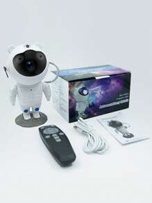 1PC Astronaut Starry Sky Projection Light Cute Shape Multiple Nebula Effects Remote Control Operation Atmosphere Creation Creative Ornament Bedroom Decoration Festival Gift Starry Sky Experience Personalized Design Multi Scene Application Romantic Atmosphere Fun Projection Lovely Appearance Immersive Experience