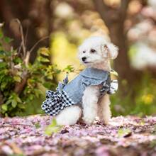 Robe pour chien, salopette décontracté respirante et confortable de style princesse mignonne, tenue légère pour le printemps/été pour chiens de petite/moyenne taille