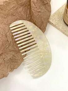 European-Style High-End Acetate Hair Comb - Ins-Style Comb Hair Accessory With Minimalist Elegance, Perfect For Student Dormitory Use. This Sweet And Stylish Portable Comb Keeps Your Hairstyle In Place, Ideal For Touch-Ups, Bangs Styling, And On-The-Go Image Maintenance., Hair Styling Kit, Hair Tool Kit, School Stuff