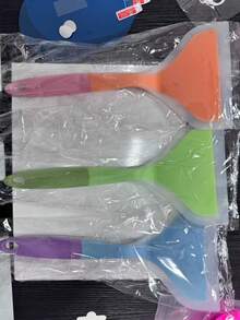 1pc, Translucent Silicone Cooking Utensils Set – Essential Kitchen Utensils & Must-Have Kitchen Accessories, Including Tamagoyaki Spatula, Wide-Mouth Pizza Turner, Steak Flipper, Crepe/Pancake Shovel - Key Addition To Kitchen Essentials & Baking Supplies, Heat-Resistant, Non-Stick , Flexible, Durable; For Breakfast, Grilling, Street Food. - Blue - View 15