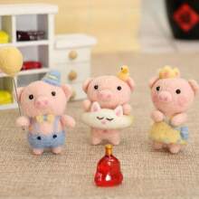 DIY Cute Pig Wool Felt Craft Kit