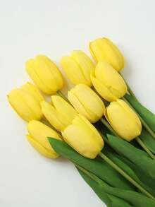 3/5/10支装高级仿真郁金香花束 - 逼真质感，适用于家居装饰、婚礼装饰、派对活动、酒店装饰、情人节、房间装饰、婚礼花束、送给女性的礼物、仿真花、仿真植物、客厅装饰、生日礼物、卧室装饰、婚礼配饰、送给妈妈的礼物、花卉装饰