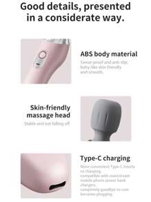 Ultra-Compact Portable Electric Massage Stick - High-Speed Motor & High-Frequency Vibration, 1200mAh Lithium Battery,USB-Powered Deep Tissue Massage For Neck, Back, Legs, Waist - Travel-Friendly Muscle & Full Body Relaxation, Massage Supplies