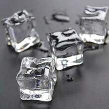 ACZ 50 Pcs 20mm Clear Fake Ice Acrylic Decorative Ice Cubes Display For Home Decoration Wedding Centerpiece Vase FillersPhotography PropsKitchen Decoration 2216 - 無色 - 查看 3