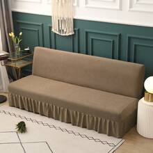 Futon Slipcovers - Light Purple-skirt Style - View 9