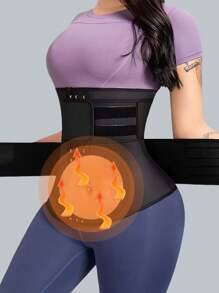 1 pieza de cinturón entrenador de cintura con cremallera doble para hombres y mujeres, cinturón deportivo a prueba de sudor, cinturón de caucho cloropreno con cremallera doble, adecuado para deportes, correr, ejercicio, yoga, oficina, para moldear la cintura diariamente, cinturón de ejercicio para sellado de cintura adecuado para entrenamiento, deportes en casa y caminar