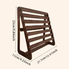 Wooden Earring Storage Display Rack Wooden Earrings Jewelry Hooks Stepped Desktop Storage Rack