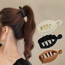 1pc Casual Versatile Minimalist Black Hair Claw