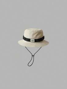 1 pièce Chapeau seau blocs de couleurs pour hommes, chapeau seau de mode pour protection contre le soleil, idéal pour les sorties, les voyages, la plage et les fêtes au printemps et en automne