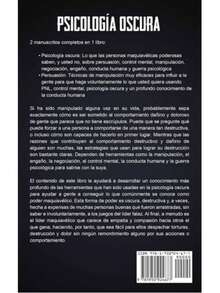 LIBRO PSICOLOGIA OSCURA- Pasta blanda - Libro único - Ver 2