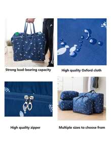 1 Stück Quiltaufbewahrungstasche mit großer Kapazität, wasserdicht und feuchtigkeitsbeständig, zum Organisieren und Verpacken von Kleidung, Gepäcktaschen zum Umziehen und Quiltbeutel