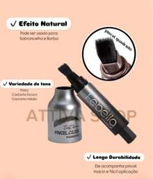 Caneta Para Sobrancelha e Barba Microblanding Preenche Falhas Alta Pigmentação Longa Duração