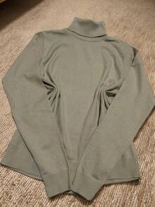 Steve Store Women's Fashion Knit Cacharrel Sweater Turtleneck Long Sleeve Blouse Basic Cold Weather Blouse Winter Fashion - 米色 - 查看 2