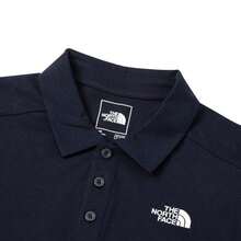 The North Face 男士 Polo 短袖休闲衬衫，户外运动 Polo T 恤，半袖