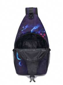 Bolso de bandolera ligero, bolso cruzado para el hombro, bolso de pecho con estampado de fútbol de dibujos animados, mochila para el día, mochila deportiva, de viaje para niños, adolescentes, niños y niñas