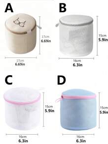 ​1pc Sandwich Fabric Bra Laundry Bag - Prevent Deformation & Color Transfer, Reusable Mesh Wash Bag For Bras, Lingerie, Machine Wash & Travel Storage
