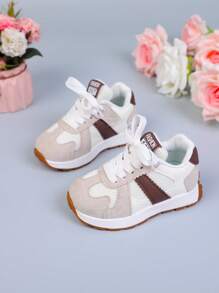 1 Paio di Scarpe Sportive per Bambini, Nuove Sneaker da Esterno in in rete Patchwork per Autunno