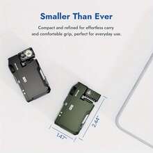 1pc G5 Rechargeable EDC Flashlight | 400 Lumens Dual Light Source RGB+ Mini Portable | Outdoor Home Emergency Lighting (Black) - 綠色 - 查看 9