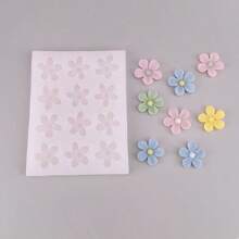 1 pieza Molde de silicona de 6/12 cavidades para hacer velas y manualidades, con diseño de pétalos florales de cerezo y girasol de cinco pétalos, moldes reutilizables para manualidades DIY, jabón, arte en resina, herramientas decorativas de yeso aromático, jabón, cera en cubos, impresiones detalladas, suministros para hacer regalos para bodas, graduaciones, cumpleaños, fiestas y decoración