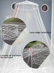 1 pieza Red mosquitera para cama, red mosquitera para decoración de habitaciones - protección contra insectos tipo dosel triangular, tienda de campaña con malla para exterior, protección para jardín, red mosquitera triangular con 1 abertura (para camas de 4 tamaños)
