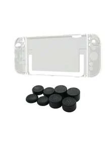 1pc 2 Console Protective Case + 2pcs Detachable Controller Grip Covers + 8pcs Joystick Caps Set, Anti-Slip For Enhanced Gameplay Experience - Multicolor - View 7