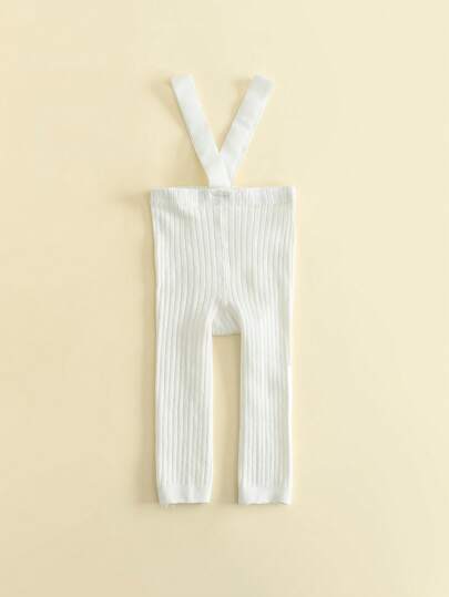 1pc Baby Leggings With Suspenders, Soft & Comfortable With Support, Suitable For Newborns And Toddlers