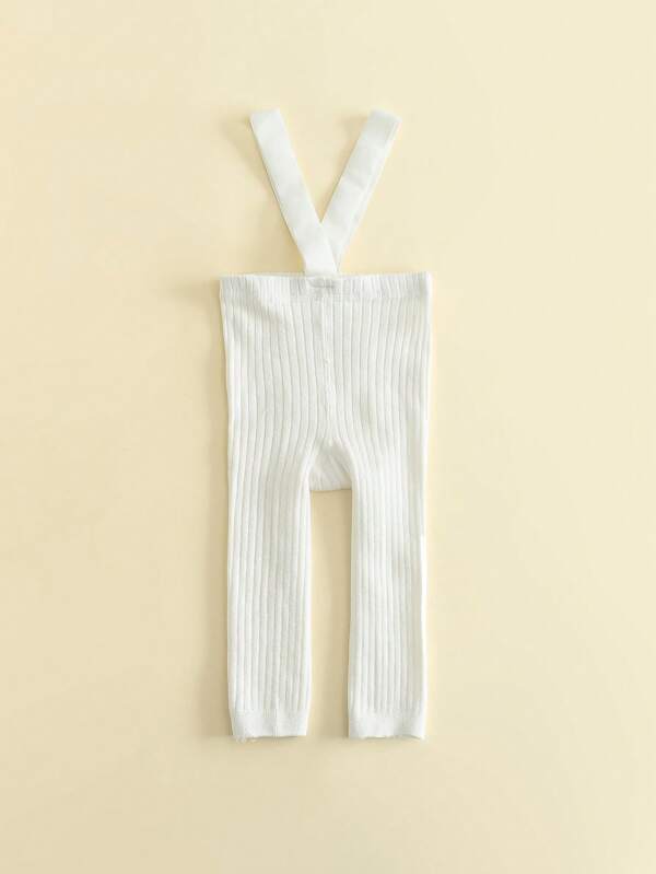 1pc Baby Leggings With Suspenders, Soft & Comfortable With Support, Suitable For Newborns And Toddlers
