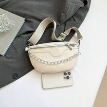 2025新款韩版百搭女士腰包，网红狂欢小包，ins风时尚单肩斜挎腰包，胸包，简约新款百搭时尚链条单肩斜挎包。