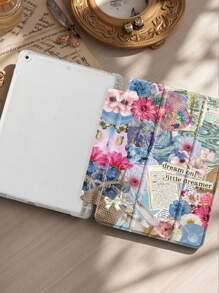 Junk Flower Case Compatible With IPad Pro 11‑Inch 2024 (M4),IPad 10th Generation ,IPad 9th/8th/7th Generation 10.2 Inch Cover ,Compatible With Samsung Galaxy Tab S7 11 Inch,With Auto Wake/Sleep,Four Corners Anti-Fall,Built-In Pen Tray