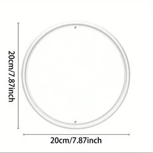 1pc 2D Flat Room Decor, Countryside Style Christmas Horse Sign, 20cm X 20cm Round Metal Wall Art, Holiday Themed 2D Printed Home Decor, Seasonal Hanging Decoration, Suitable For Winter Party Supplies, Christmas Home Decor, Perfect Room Accessory