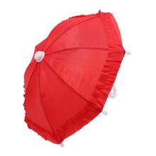 1 件娃娃风格时尚雨伞、摄影道具、雨天仙子