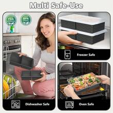 Local Delivery Silicone Freezer Tray With Lid - 2 Cup Soup Freezer Container Molds - Extra Large Ice Cube Tray - Silicone Freezer Food Molds For Freezing & Storing Soup, Sauce, Broth, Leftovers (2 Pack) - Xám đậm - Xem 8