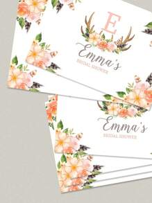 2/4/8 Stück personalisierte, individuell angefertigte Namens-Tischsets für Esszimmertische, hochwertige luxuriöse Gemälde im Restaurantstil mit Blumendesigns, strapazierfähige hochwertige Tischdecke im Restaurantstil, eines der unverzichtbaren Geschenke für Familienmitglieder.