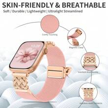 Pulseira trançada com nó celta glam e fivela magnética, compatível com Ultra 38 mm, 40 mm, 41 mm, 42 mm, 46 mm, 44 mm, 45 mm e 49 mm para mulheres e homens, pulseira trançada com design especial/pulseira elegante compatível com SE Ultra Watch Series 8/7/6/5/4/3/2/1, acessórios para relógio, presente para ela