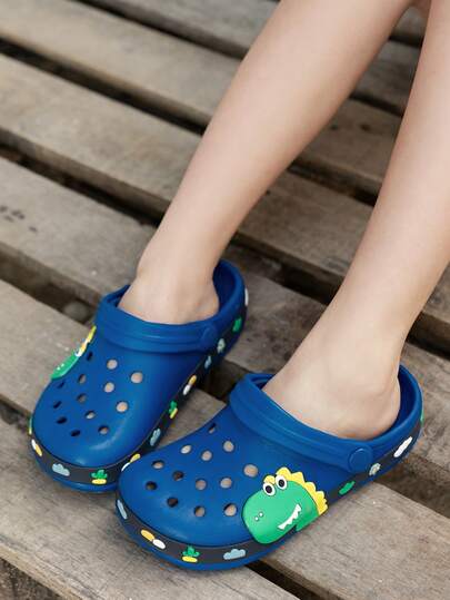 Sandalias de playa casuales, ligeras, suaves y cómodas, con diseños de dibujos animados lindos para niños y niñas, ajustables, transpirables, para interiores y exteriores