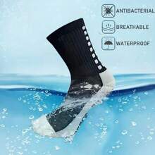 Calcetines antideslizantes de fútbol para hombres y mujeres, calcetines deportivos transpirables con silicona en la suela para fútbol, deportes al aire libre, carrera y ciclismo