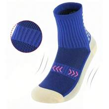 Calcetines antideslizantes de fútbol para hombres y mujeres, calcetines deportivos transpirables con silicona en la suela para fútbol, deportes al aire libre, carrera y ciclismo