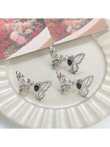 2/1 对高品质蝴蝶腰扣、领带夹、服装胸针、耐用时尚可拆卸裤夹适用于牛仔裤、裙子、女学生裤配件 - 彩色 - 查看 8