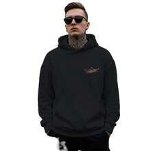 Sweatshirt  Hooded Long Sleeve Coat - 黑色 - 查看 3