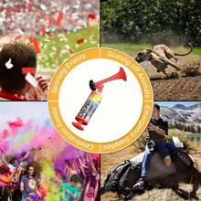 2 Pieces Cheer Portable Trumpet - Great For Sailing, Sports, Racing, Camping And More - Race Safety Alarm With Stand For Celebrations, Birthdays, Games And Festivals - Red