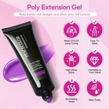 35PCS Poly Gel Nail Kit 20 Colors Nail Extension With Slip Solution Kit Matte Base Top Coat For Beginners Poly Gel Kits Nail Art DIY Manicure Tool Kit(Nail File Random Shipment)