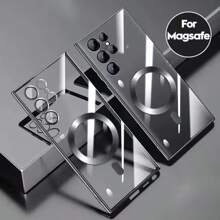 Funda de teléfono móvil avanzada de TPU con electrochapado y carga inalámbrica compatible con iPhone 17 17Pro 17Pro Max 17Air 16 Pro Max/16 Pro/16 Plus/16/15/14/13/12/11/ y compatible con Samsung S25/S25 Ultra/S25 Plus/S24 Ultra/S24 Plus/S24/S23/S22/S21/A14/A15/A16/A34/A55/A25/A35/A26/A36/A56. Es una funda de teléfono móvil ligera y sencilla adecuada para hombres y mujeres.