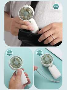 1pc Handheld Battery Operated Mini Fan, Portable For Summer And For Outdoor(Do Not Deliver Batteries,Battery Needs To Be Purchased Separately)