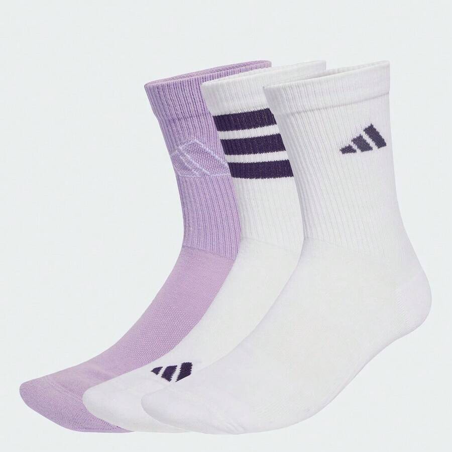 Adidas Women's Logo Pack 3 Pairs Of Crew Socks, JW3647 - Multicolor - View 1
