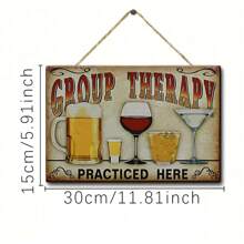 1pc Put Decor Funny Group Sign, Vintage Man Cave Bar Decor Room Decor Sign, Vintage Plaque Decor Wall Art, Home Decor, Funny Cave Decor, Room Decor, Bedroom Wall Decor, Home Decor, Bar Decor, Friendly Gift Wooden Hanging Plaque,Home Decor ,Room Decor,Wall Decor Gifts Birthday Graduation