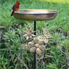 1pc Vintage Cast Iron Bird Bath & Feeder - Metal Design Easy To Clean, Stable 5-Claw Base, Ideal For Garden, Lawn & Holiday Decor, Perfect For Bird Watchers, Christmas & Garden Decoration