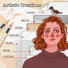 Flysea 全新肤色 12/24/36 色全美色彩，适用于漫画卡通肖像绘画、绘画写作，色彩鲜艳，图像丰富多彩，适用于学校用品，返校 - 彩色 - 查看 10