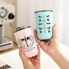 1 cană de ou personalizată de 350 ml, inspirată de Fourth Wing - Pahar personalizat Basgiath War College - Cadou pentru fanii Xaden Riorson și Violet Sorrengail Dragon Rider - Cană din oțel inoxidabil pentru iubitorii de cărți fantastice - Izolată cu perete dublu - Perfectă pentru cafea și ceai